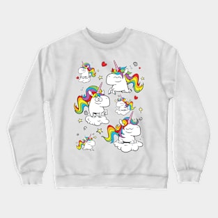 Rainbow Unicorns Crewneck Sweatshirt